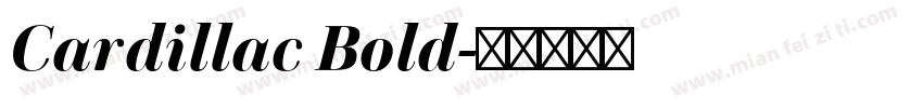 Cardillac Bold字体转换